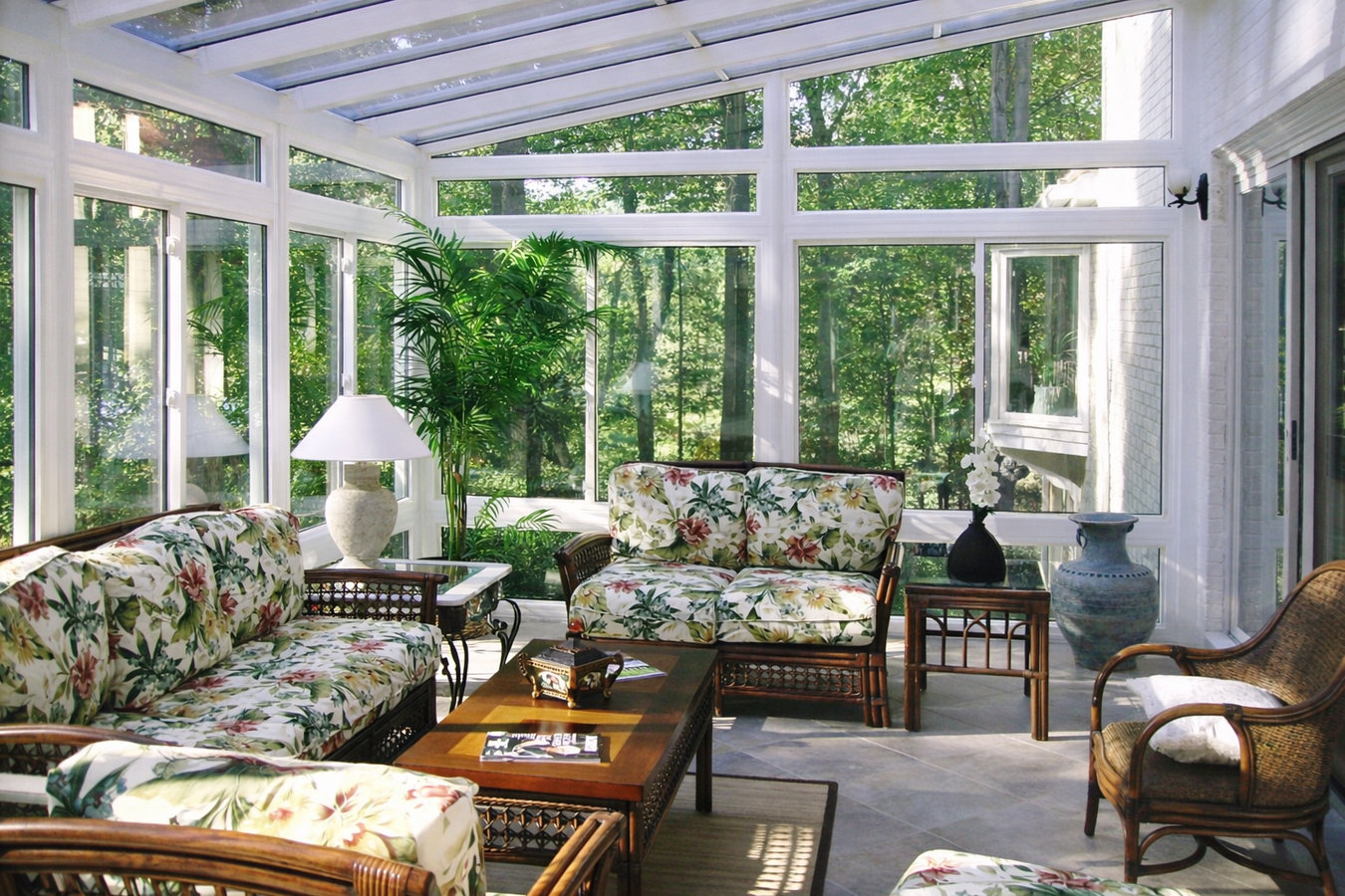 Deck-to-sunroom conversion in Pomona, CA