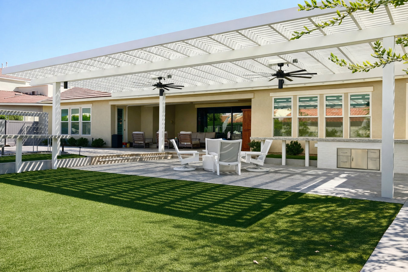 Patio cover installation